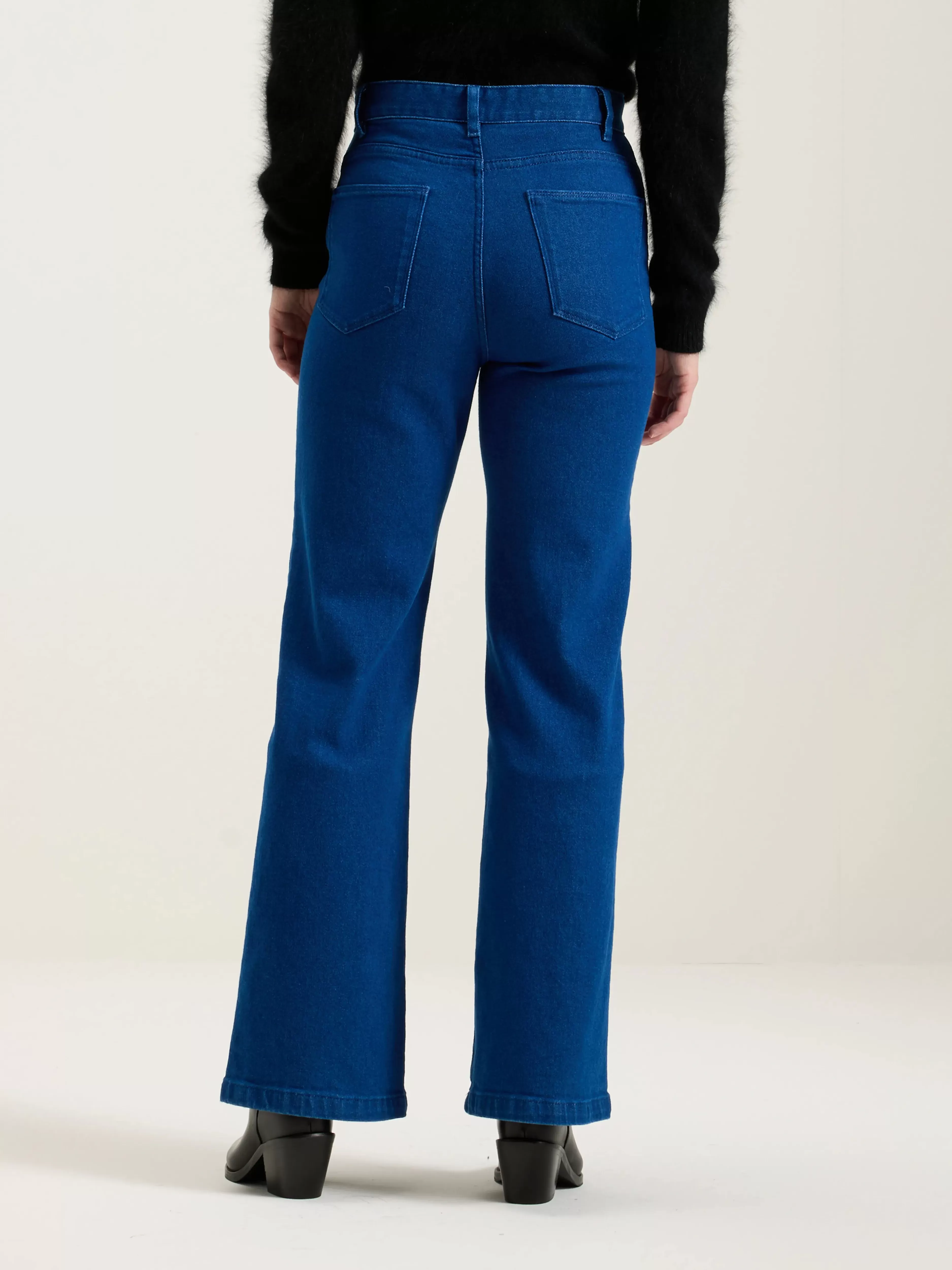 Bellerose - Pantalon Évasé Park | Confort Élégant & Tendance Printemps avec Détails Couture Contrastés - Élégance Urbaine