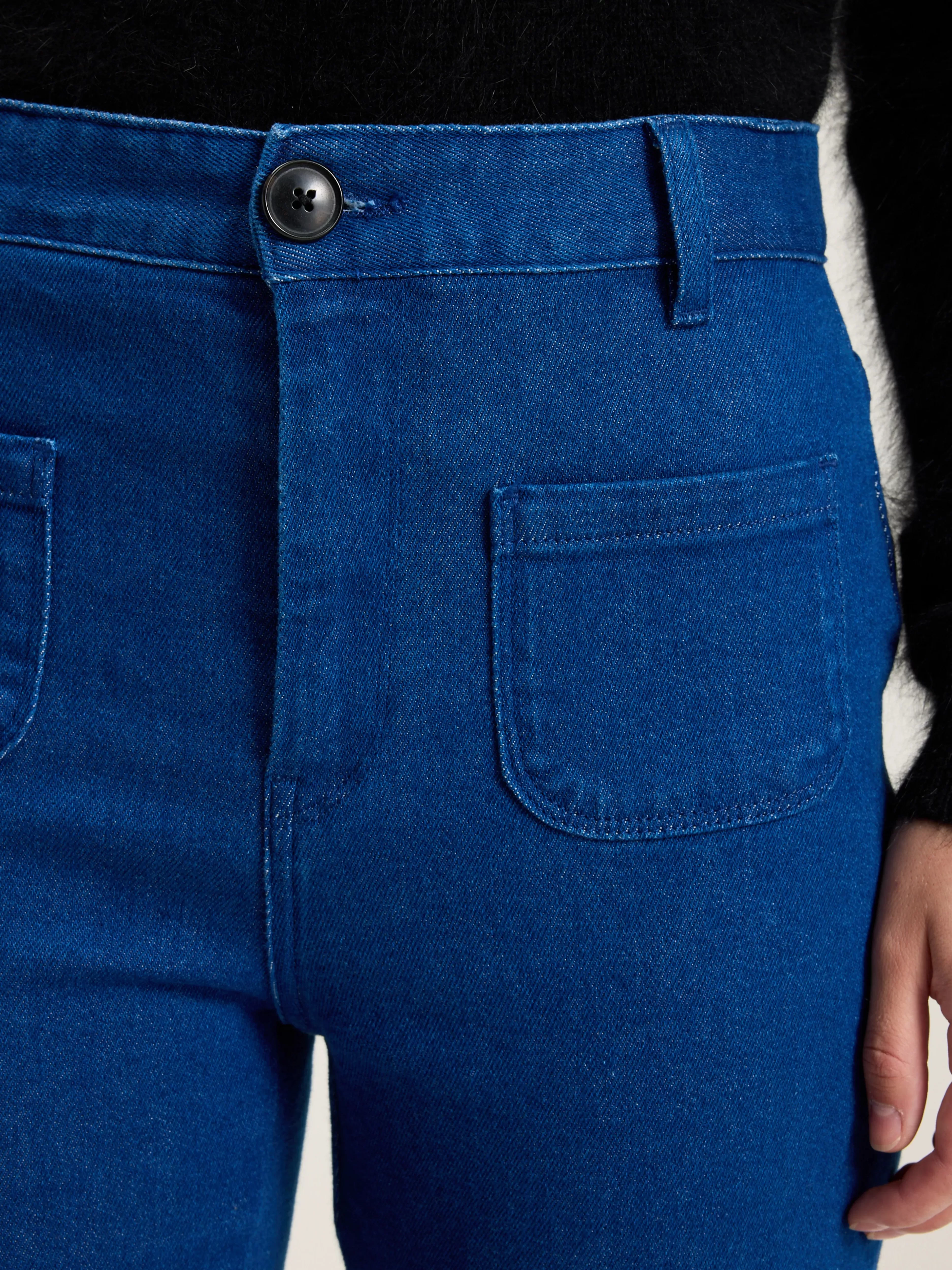 Bellerose - Pantalon Évasé Park | Confort Élégant & Tendance Printemps avec Détails Couture Contrastés - Élégance Urbaine