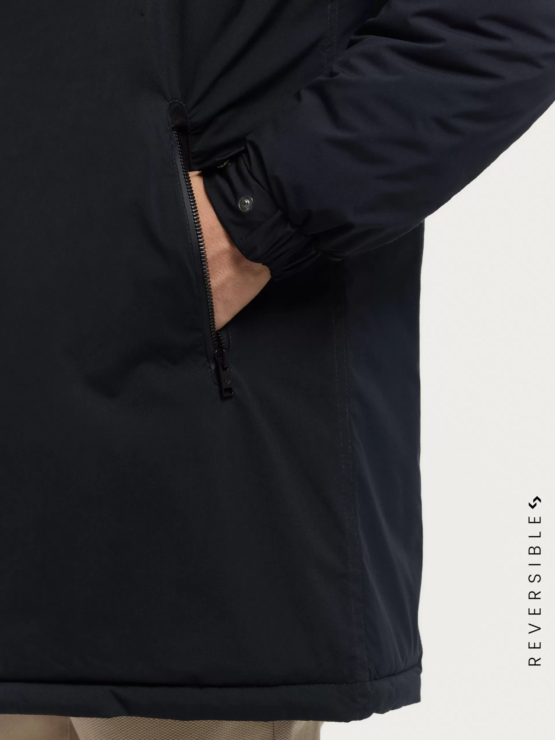 Best Alvaro Moreno PARKA RATCHED REVERSIBLE   |  MARRÓN Azul Marino