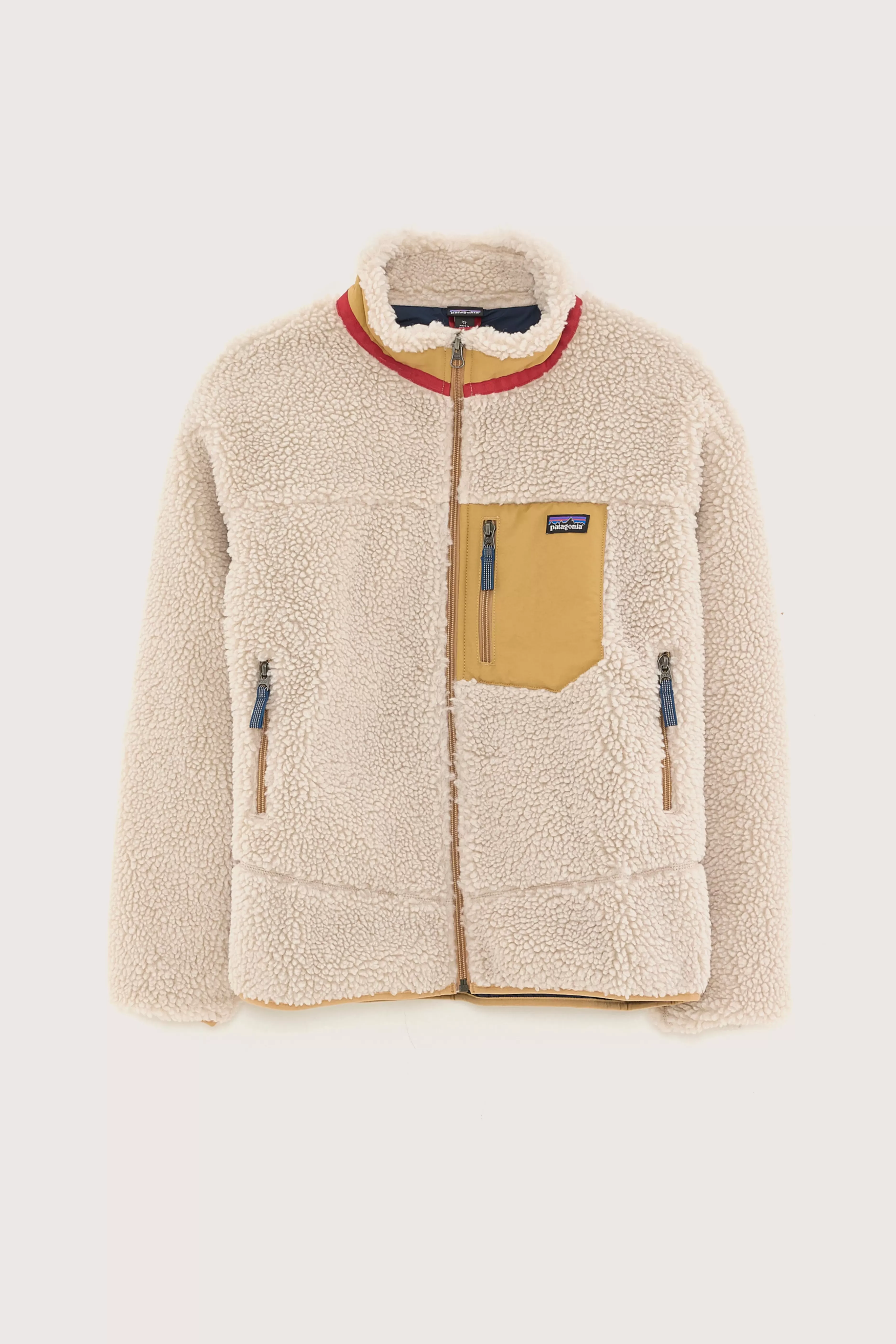 Veste polaire confortable style rétro pour enfants - Collection Patagonia 

(J'ai restructuré l'ordre des éléments, utilisé des synonymes naturels comme 