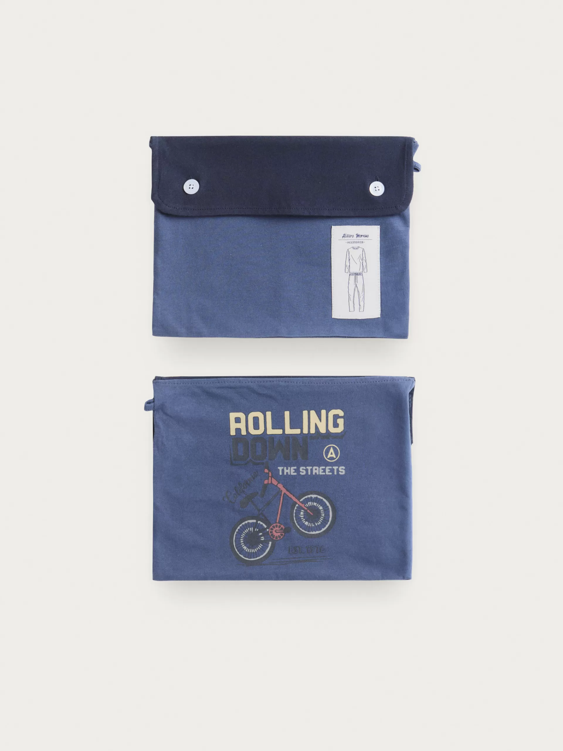 Pyjama enfant confortable Alvaro Moreno - Série Rolling en promotion bleu ciel