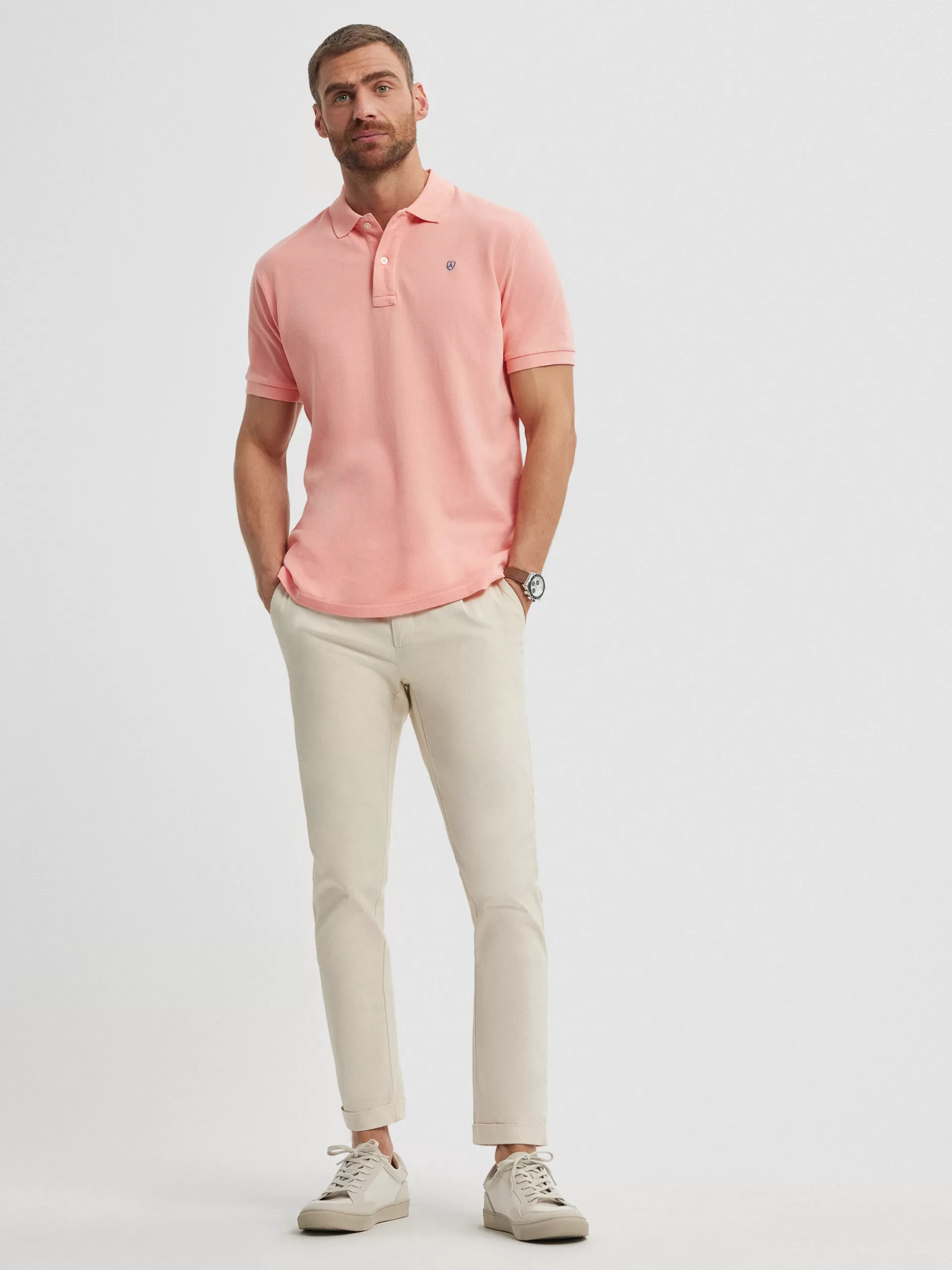 Polo Classique Alvaro Moreno - Teint Saumon en Promotion
