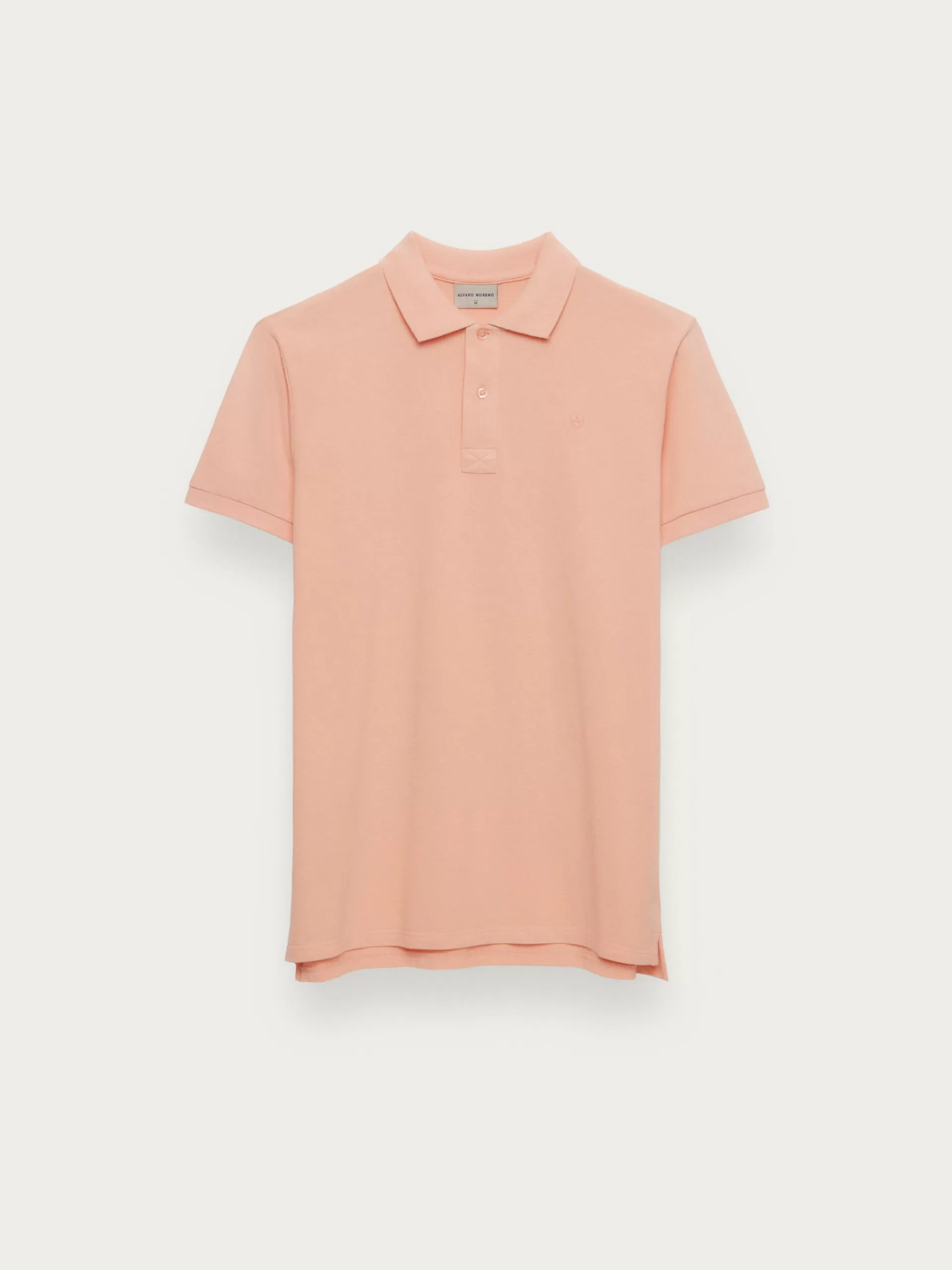 Polo Homme Alvaro-Moreno - Collection Scooby en Coton Élégant, Teinte Saumon Confortable