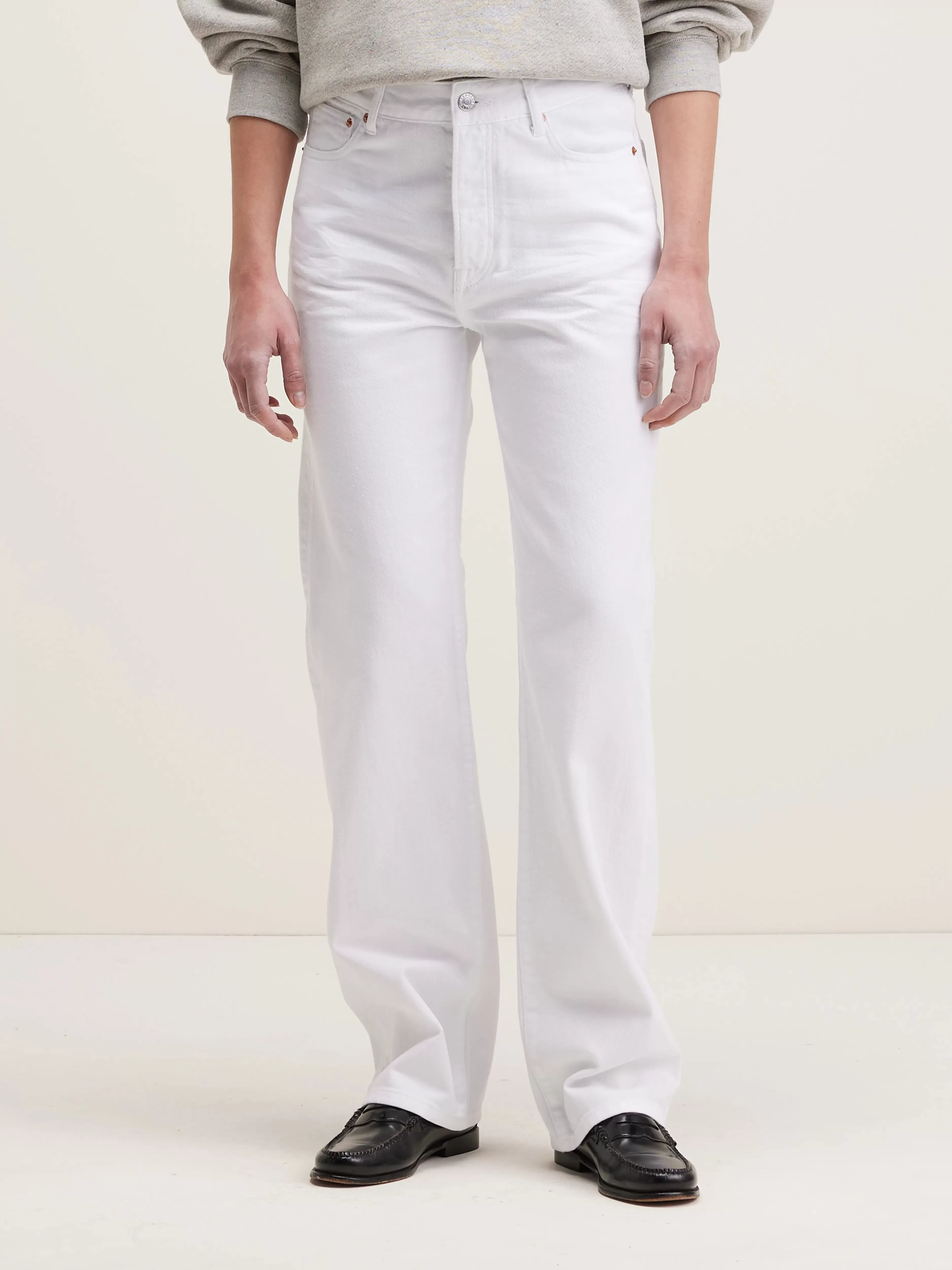 Jean droit longue coupe 