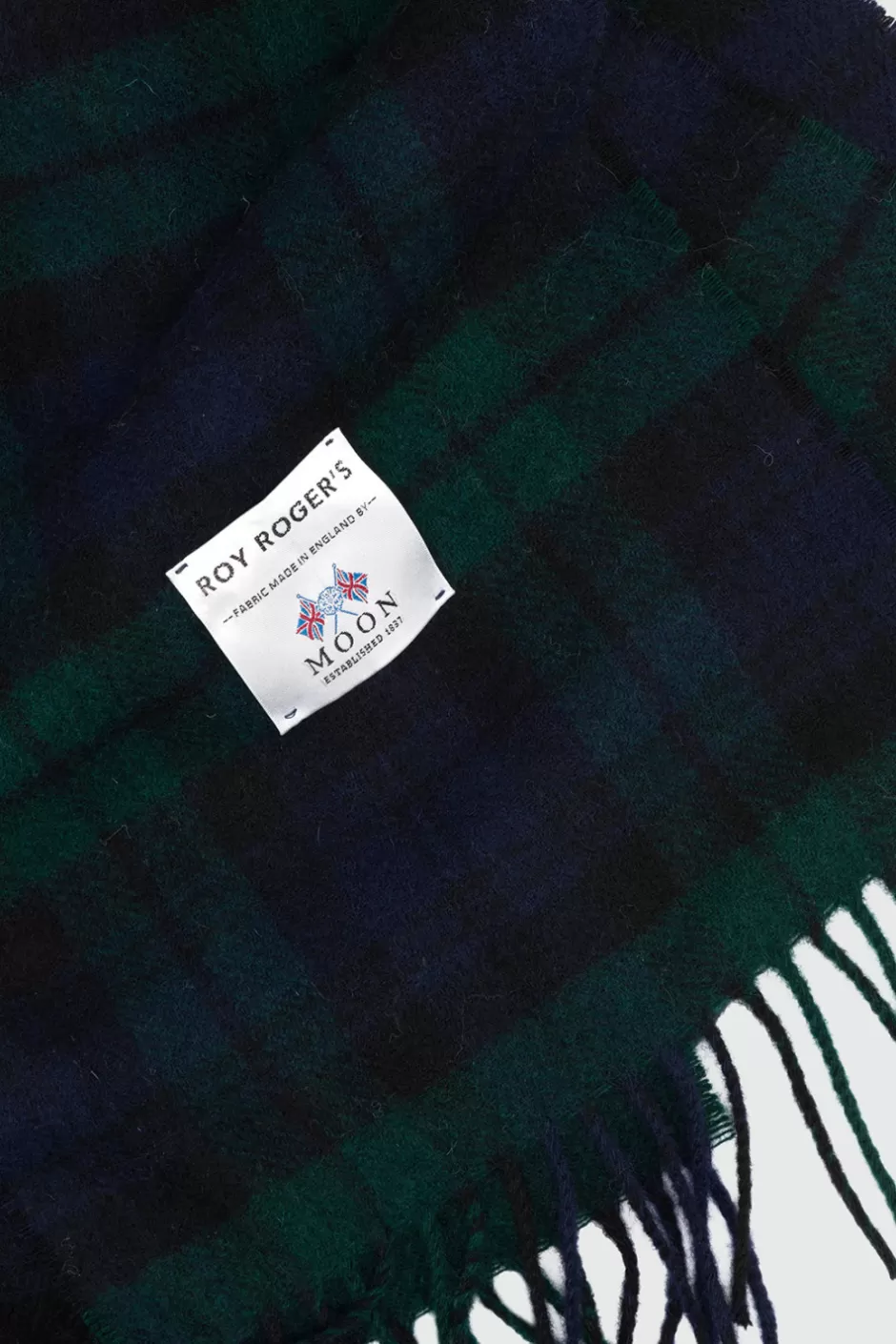 Écharpe en Laine Roy Rogers pour Homme - Motif Tartan Classique et Style Western
