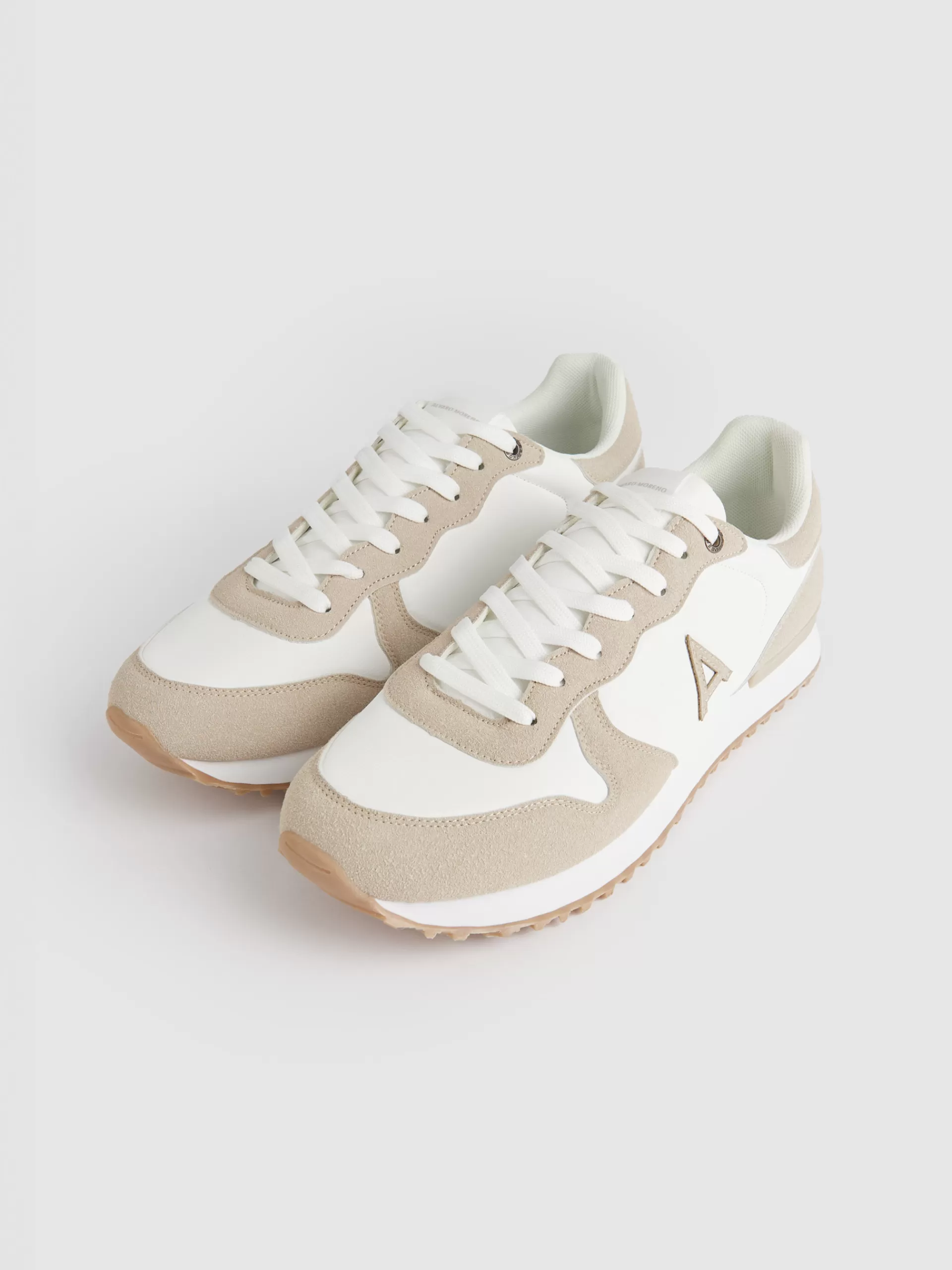 Promo Éclair - Baskets Alvaro Moreno | Style Urbain Détendu en Beige Sable