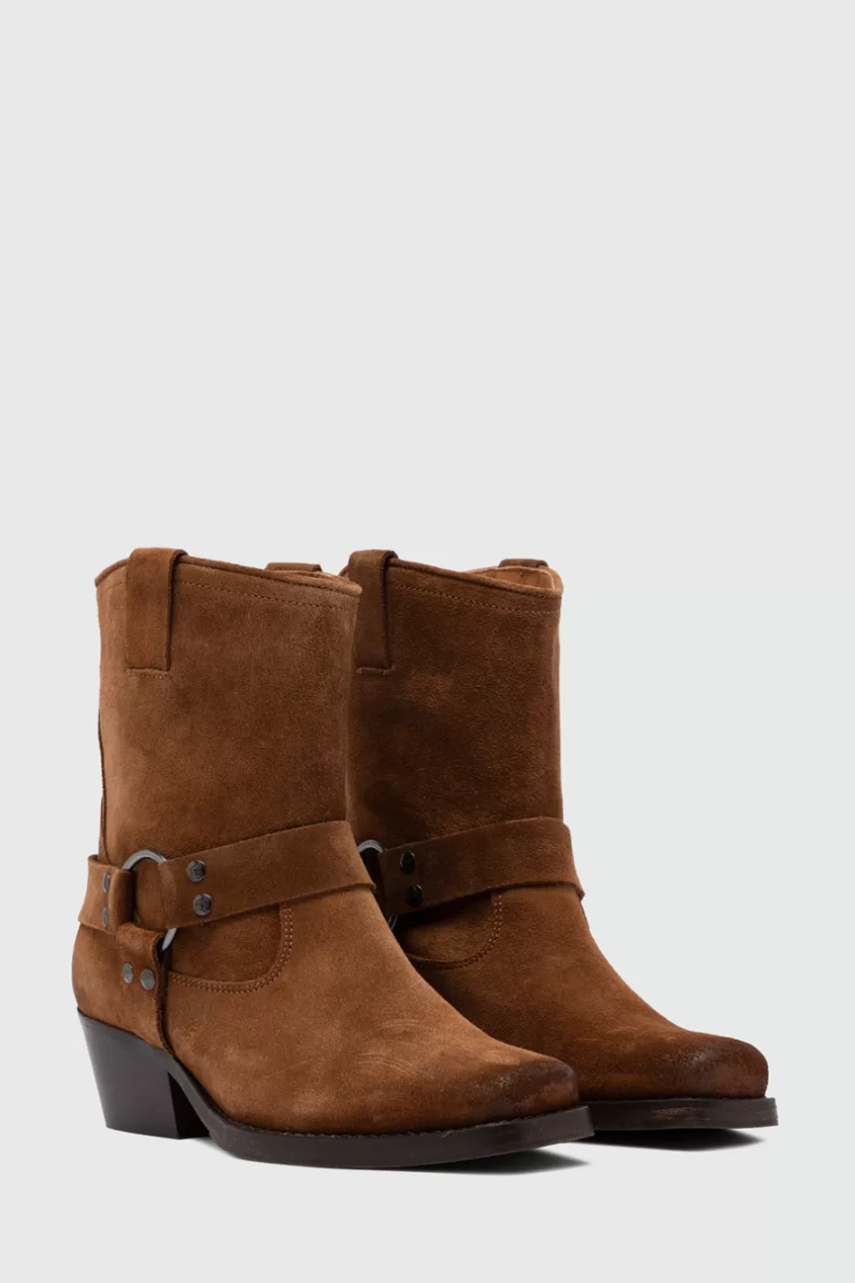 Bottes Donna Roy Rogers - Modèle Ingénieur en Daim Souple Élégant