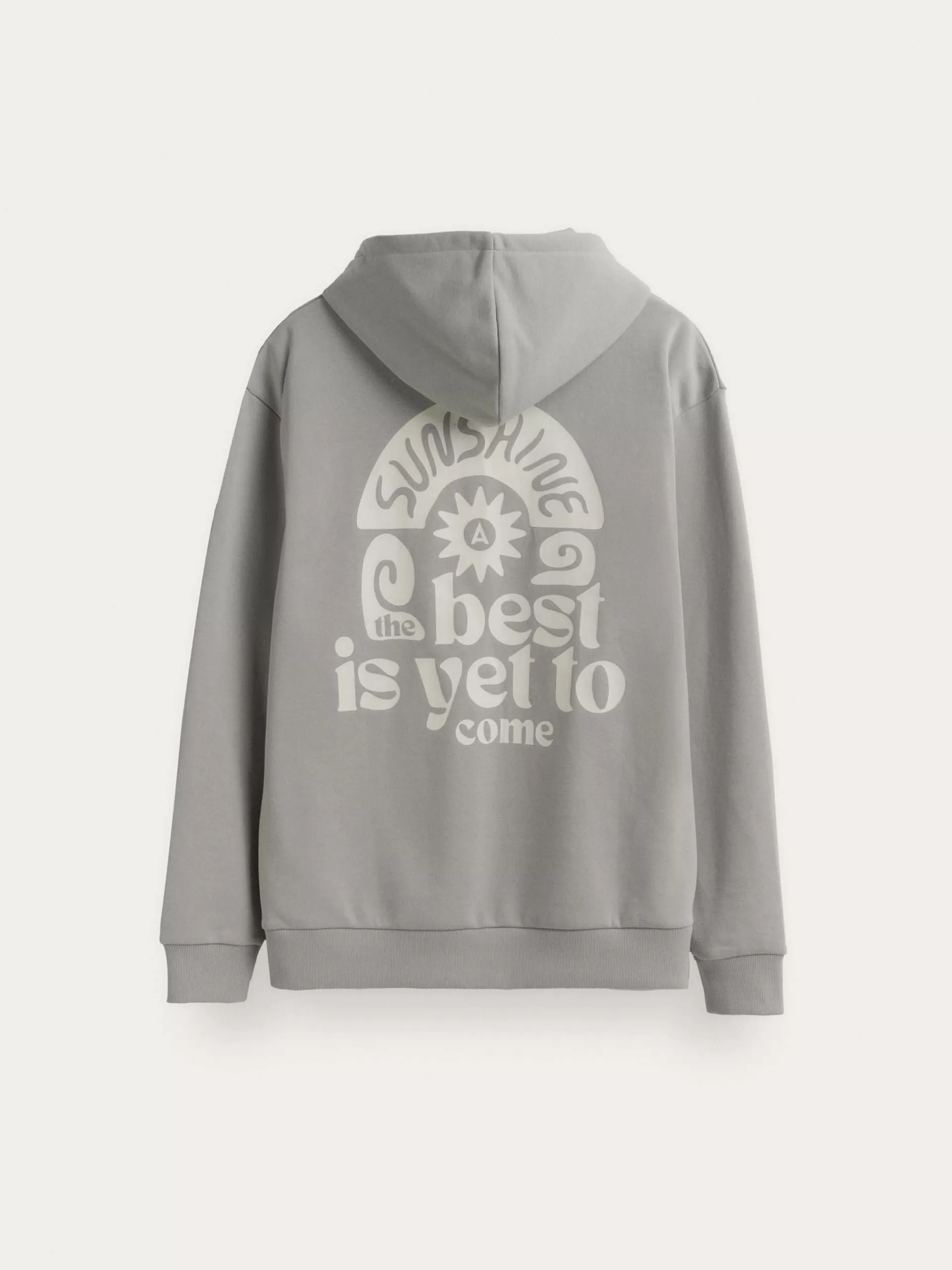 Sweat-shirt décontracté imprimé motifs ensoleillés - Couleur gris nuancé - Vente Flash Collection Alvaro Moreno