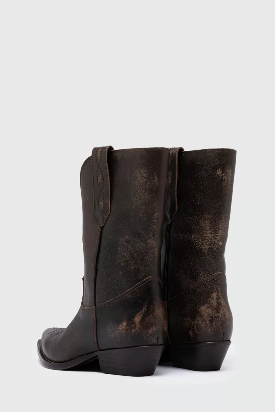 Bottes western Donna Roy Rogers en cuir pleine fleur - Modèle rétro Capalbio édition vintage