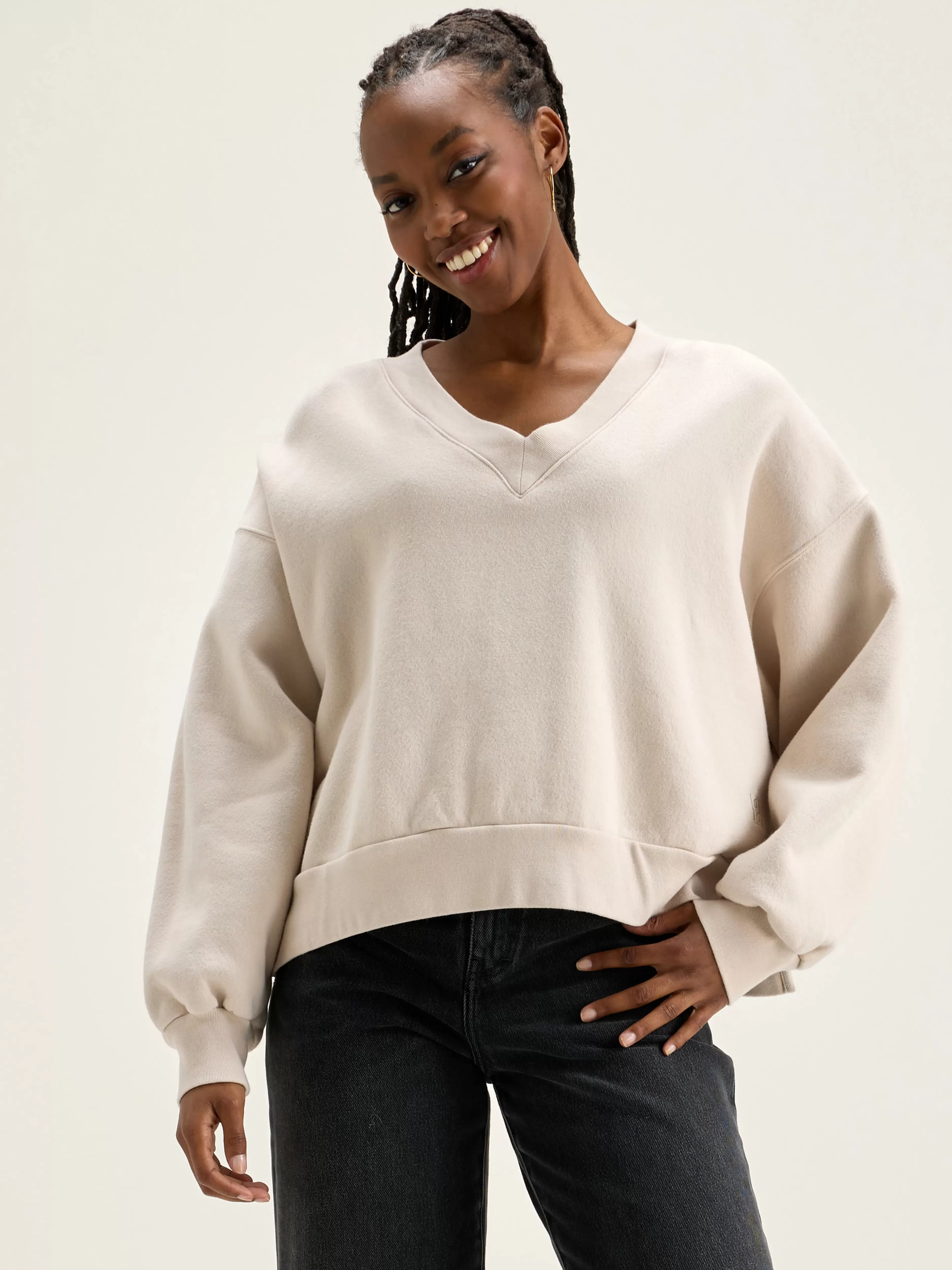 Bellerose - Sweat décontracté Varola à col en V, coupe moderne pour un style urbain