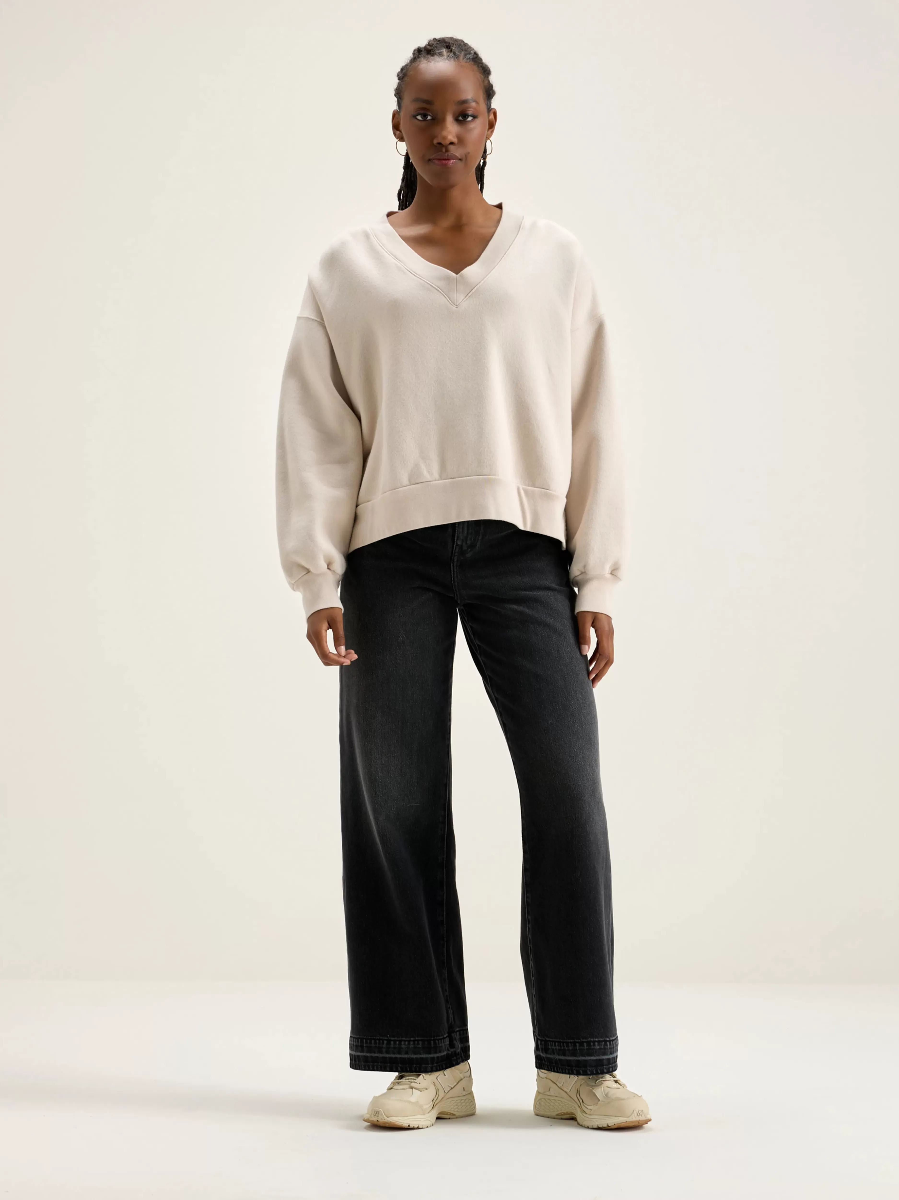 Bellerose - Sweat décontracté Varola à col en V, coupe moderne pour un style urbain