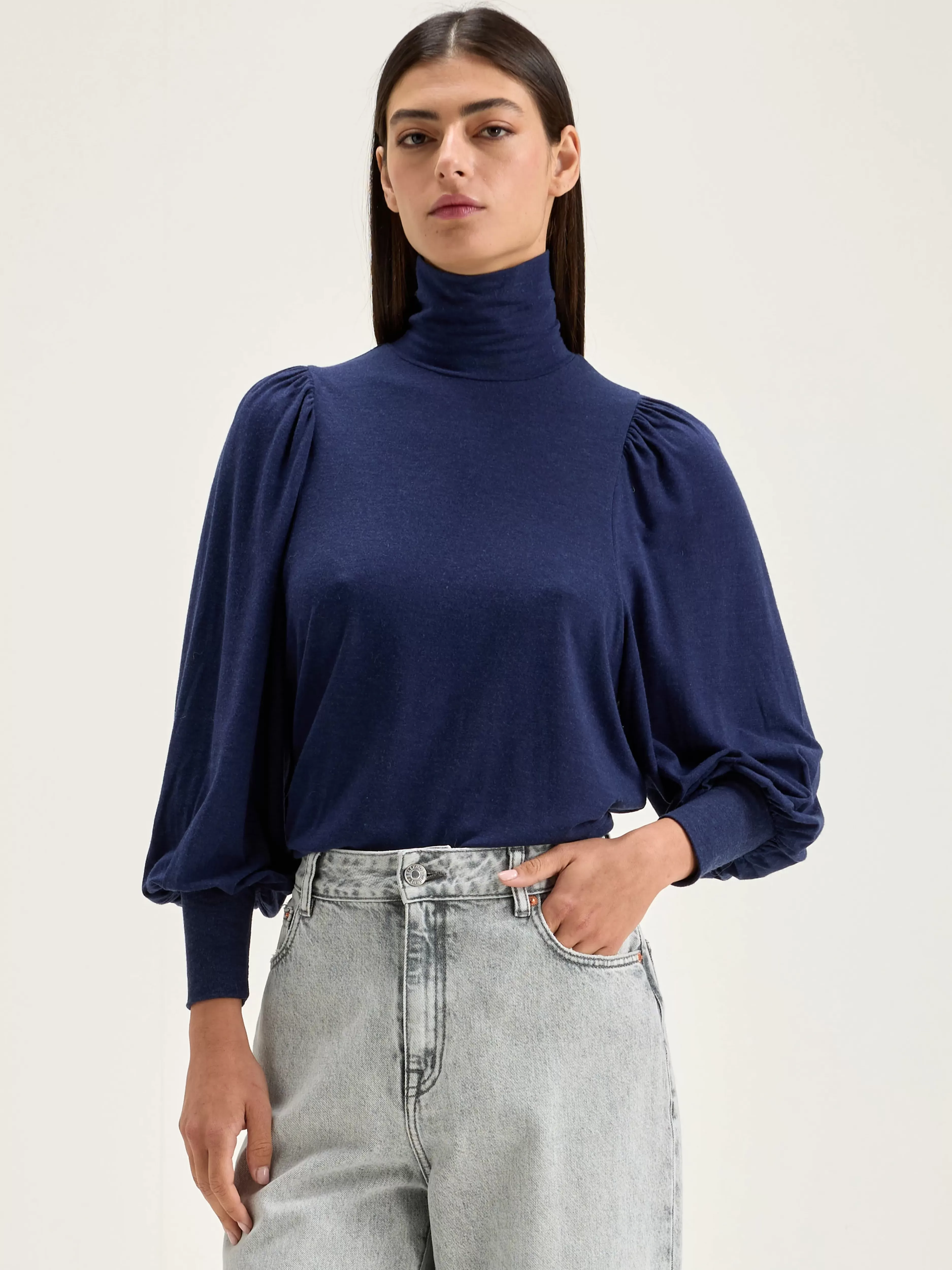 Bellerose | T-Shirt Vazo à col ras du cou - Nouveauté Printemps 2024 avec détails contrastés